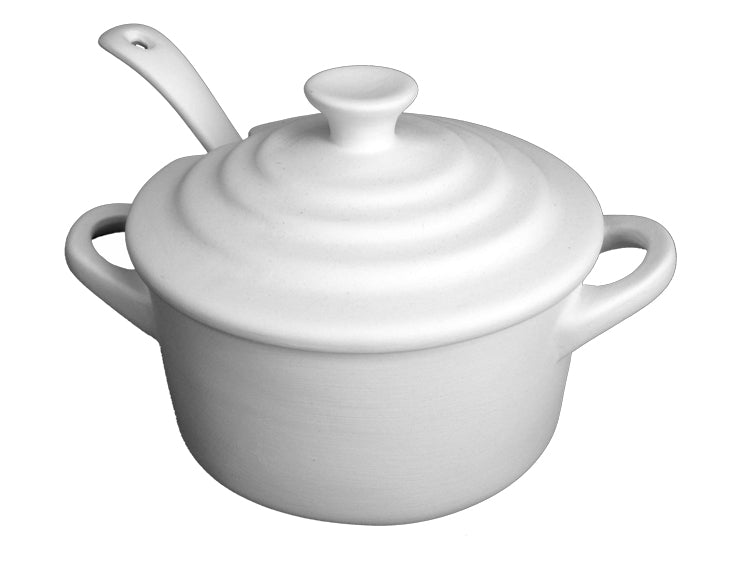 Sea Salt Pot with Spoon
