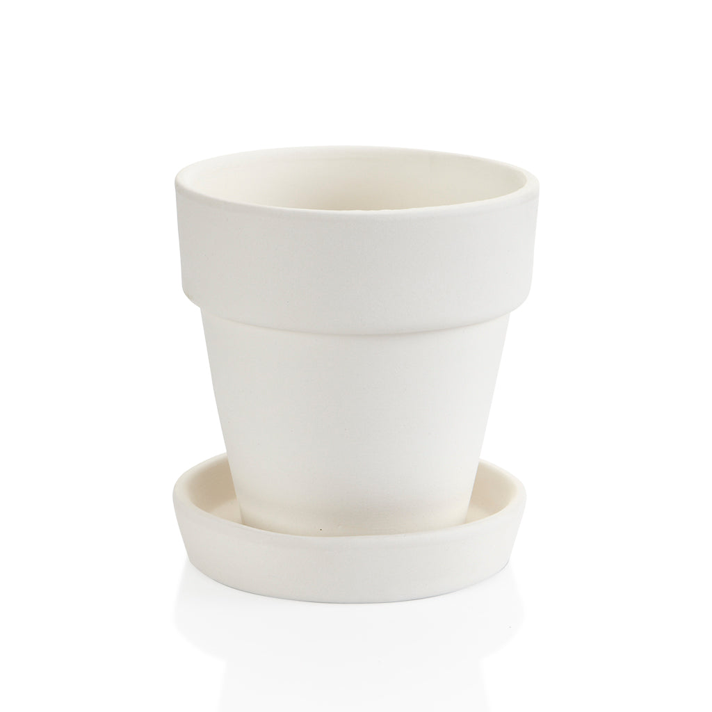 Small Flower Pot w Saucer
