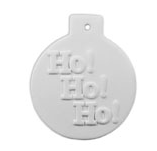 Flat Ball Ho Ho Ho Ornament