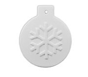 Flat Ball Snowflake Ornament